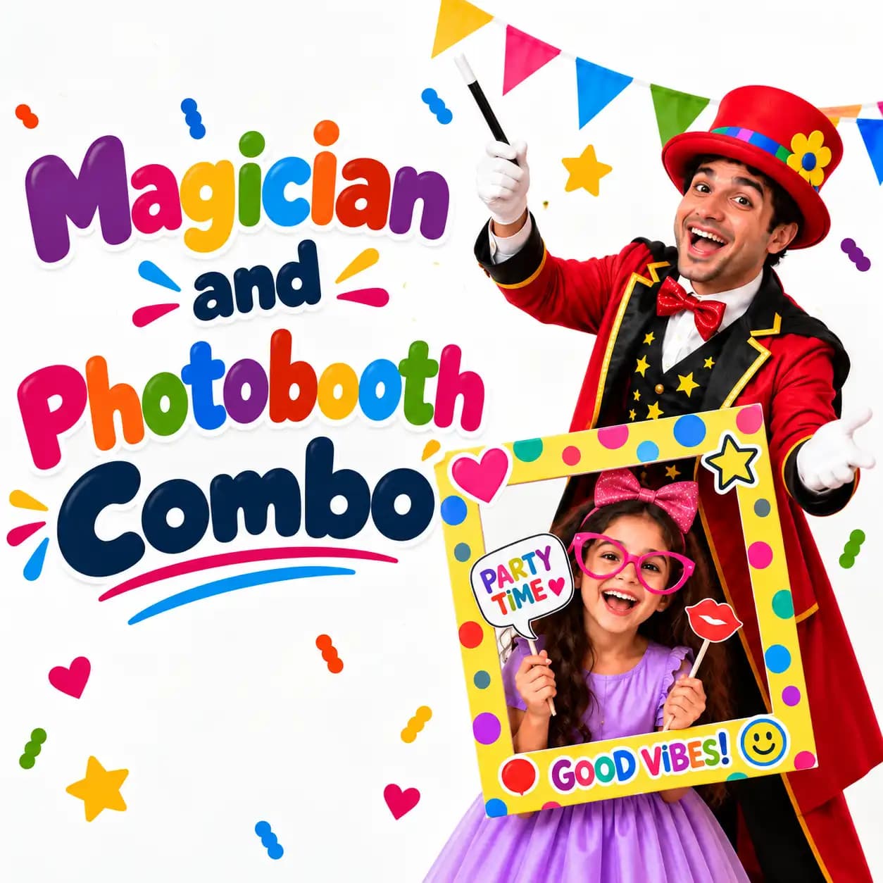 Photobooth Combo for kids Birthday Party