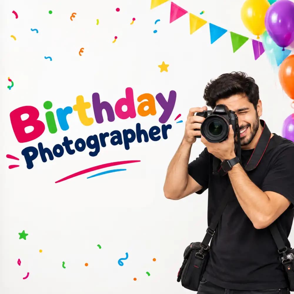 Professional Photographer for Birthday Party