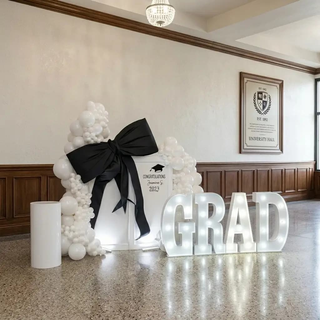 Luxury Graduation Balloon Arch