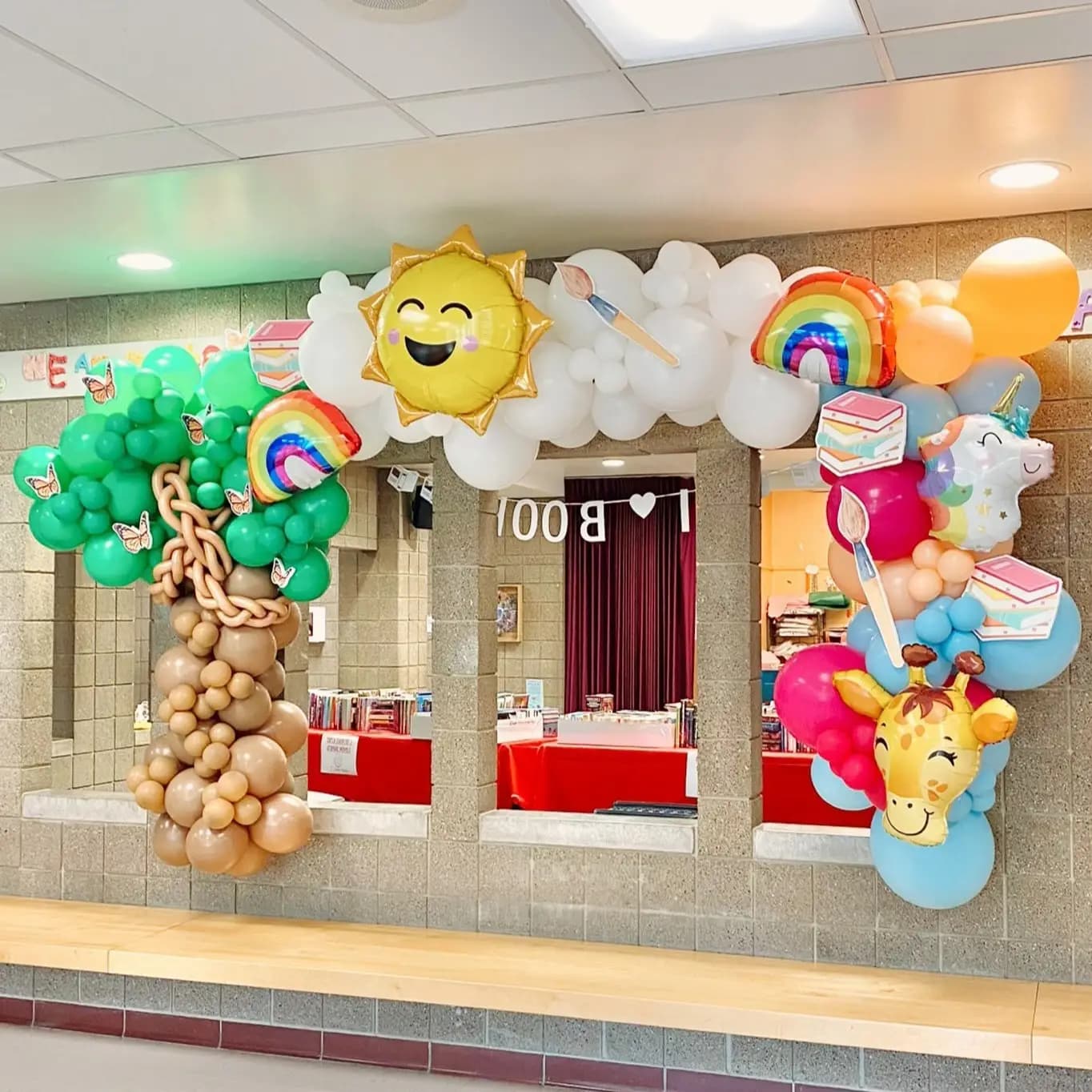 School Theme Balloon Arch