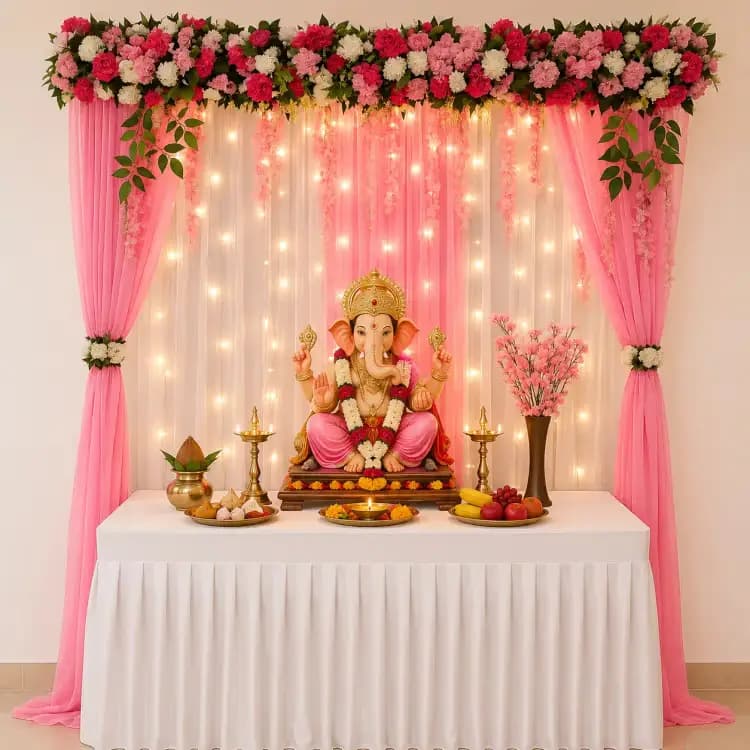 Traditional Ganesh Chaturthi Decor