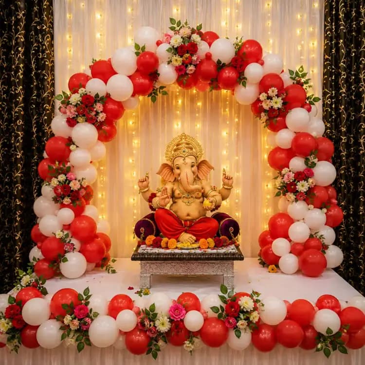 Ganpati Balloon Arch