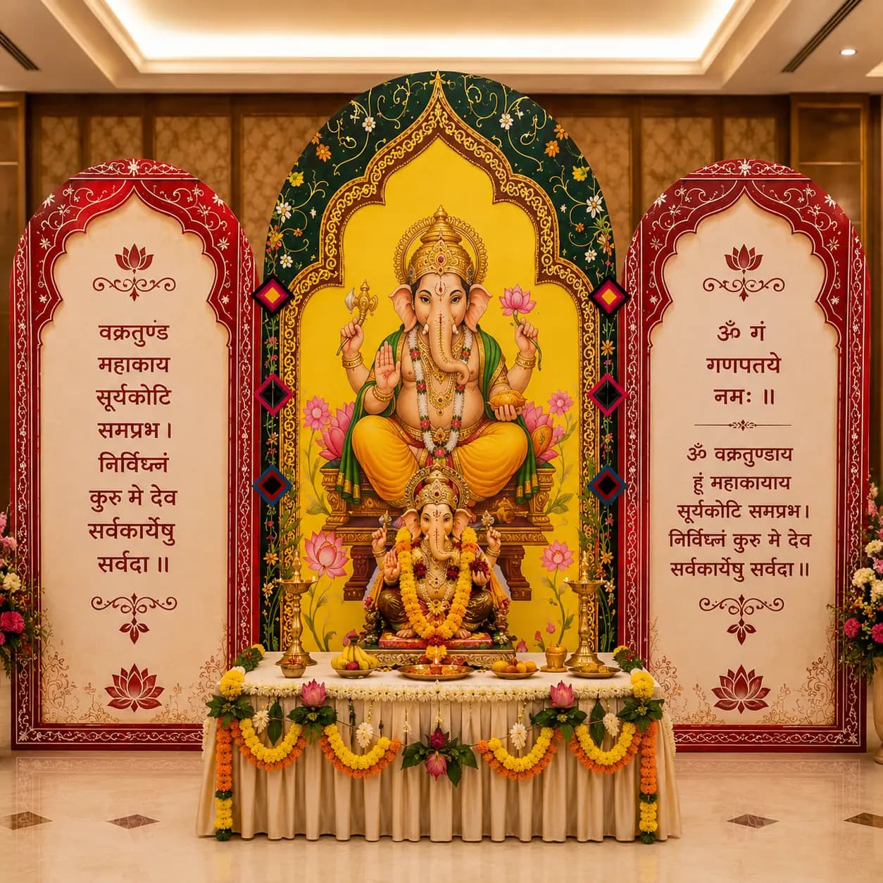 Ganpati Decoration Theme for Home