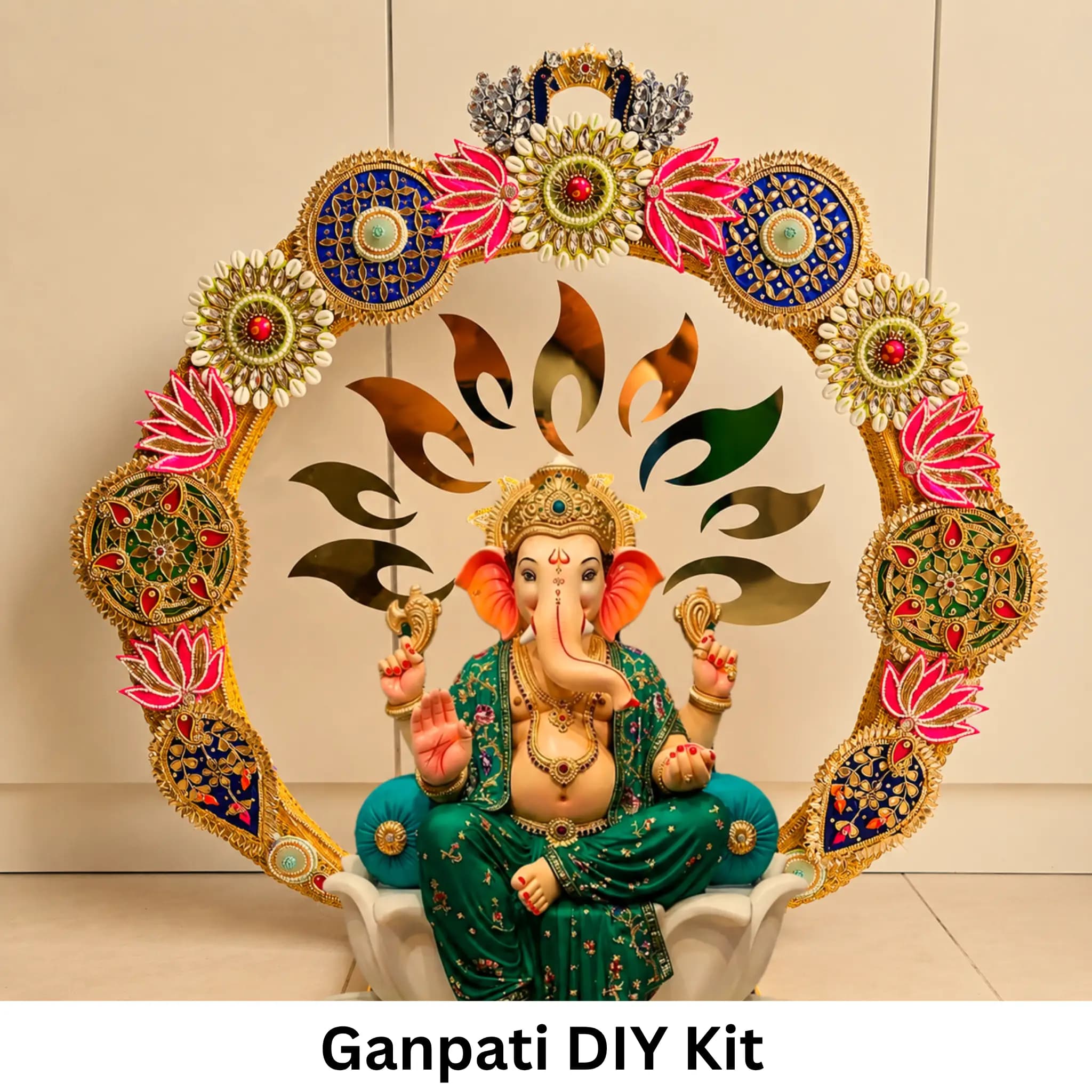 Ganpati Round Backdrop DIY Kit