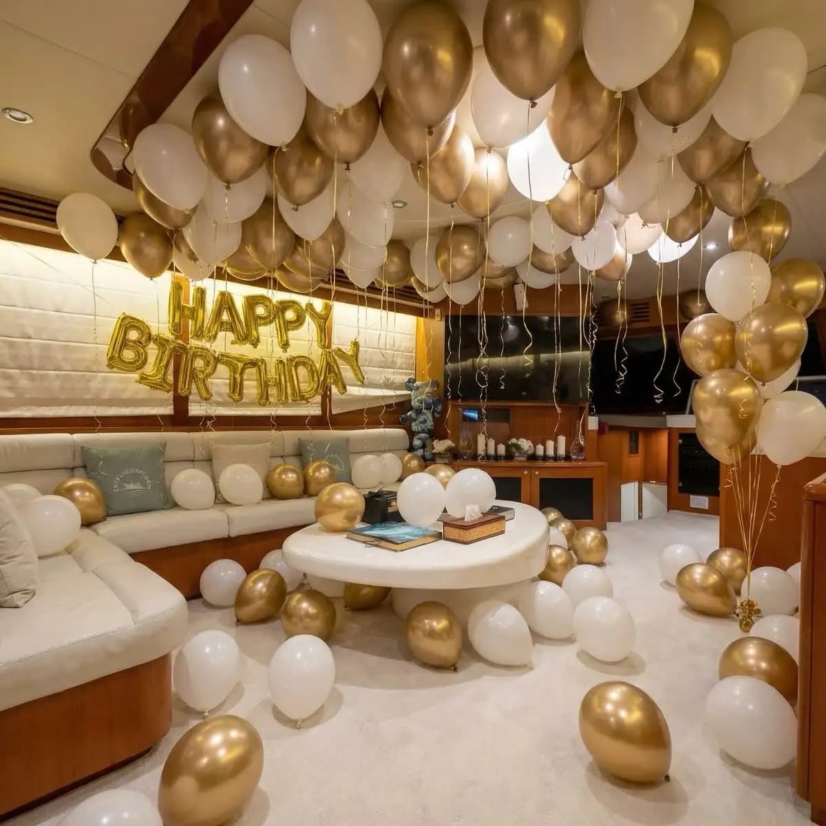 Yacht decoration setup for a private party in Dubai — photo 2