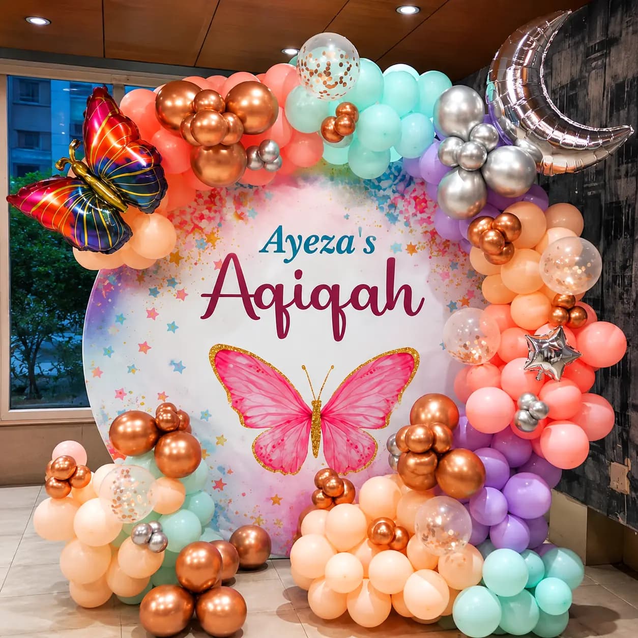 Customized Aqiqah Ceremony Ring Decoration
