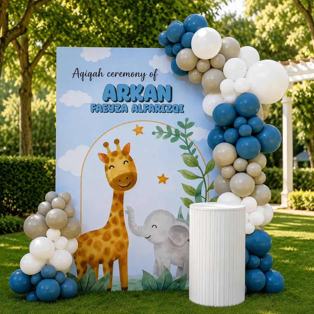 Cute Animal Theme Aqiqah Ceremony Decoration