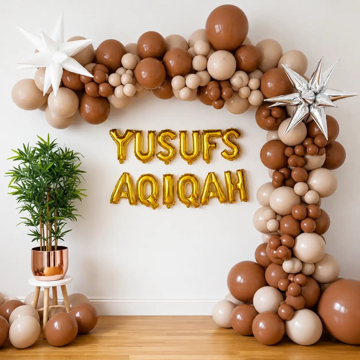 Simple Aqiqah Arch Decoration