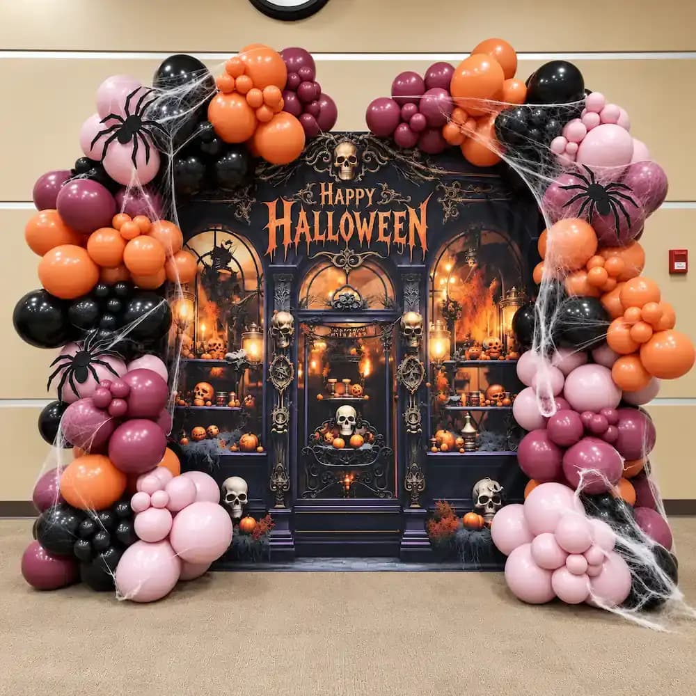 Halloween Balloon Arch Decor at Home