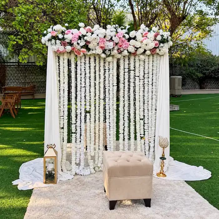 Floral Nikah Ceremony Decoration