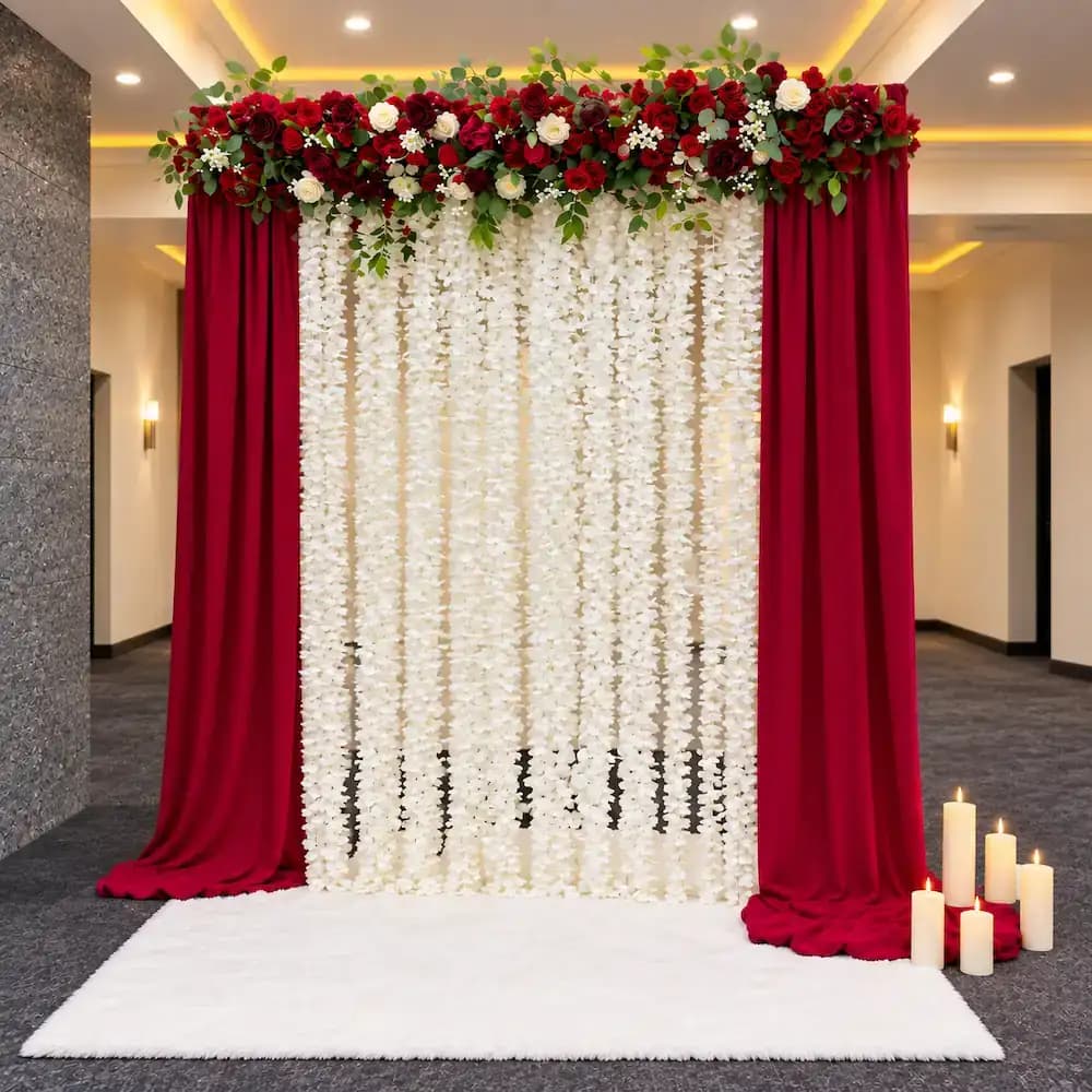 Nikah Ceremony Floral Setup