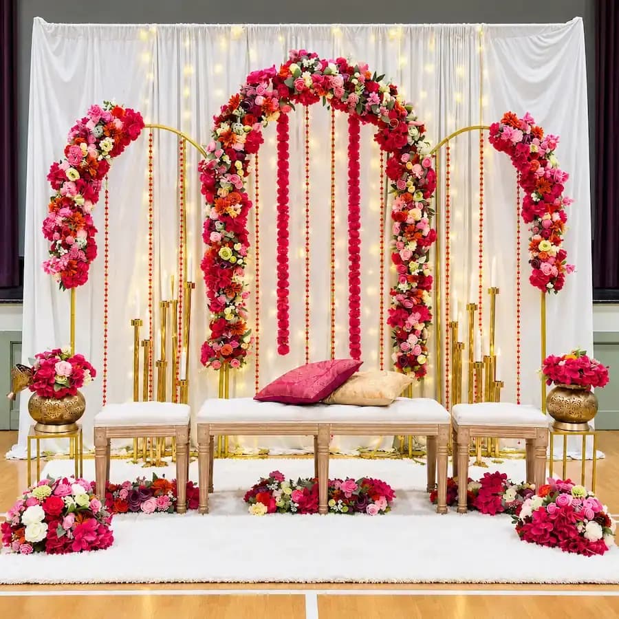 Premium Mehndi Flower Decoration