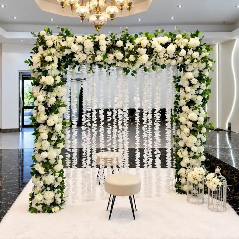 Simple Nikah Ceremony Flower Decoration