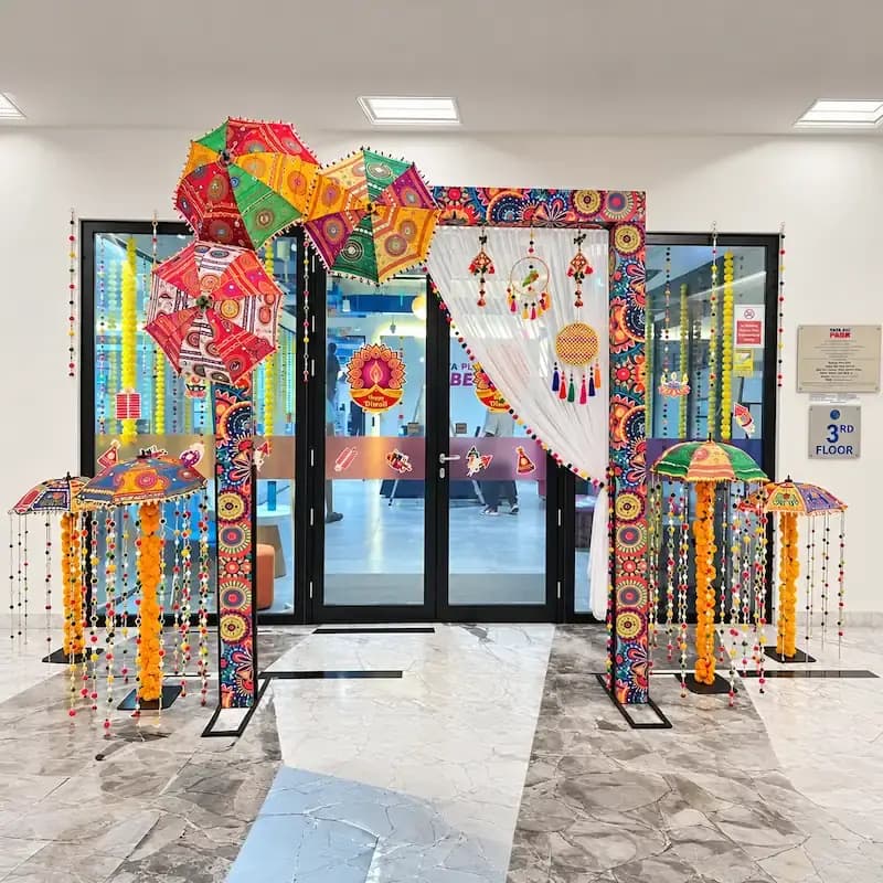 Diwali Decoration for Office Entrance in Dubai