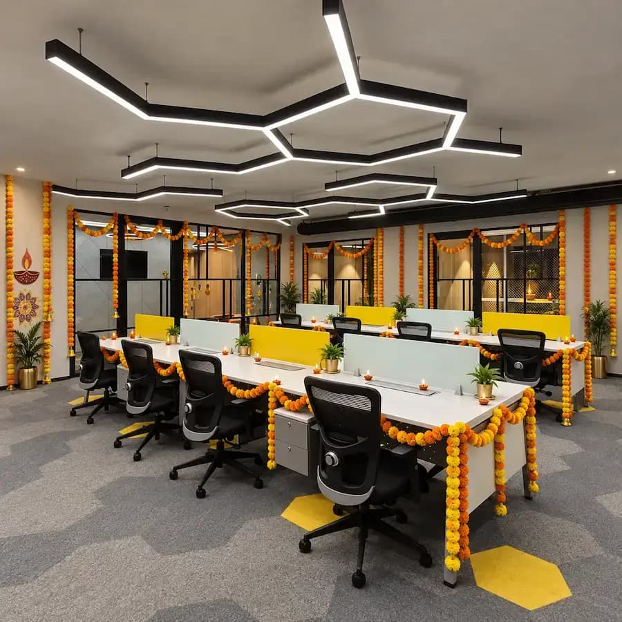 Diwali Floral Decoration for Corporate Office