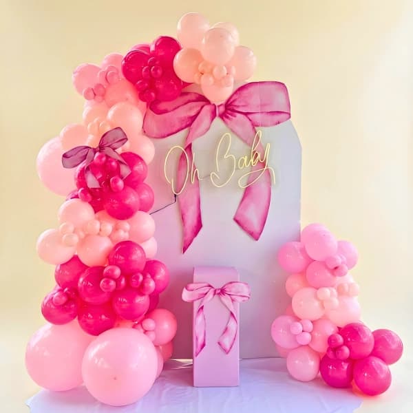 Baby in Bloom Pink Balloon Decoration