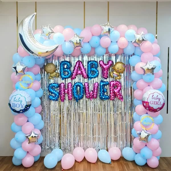 Delightful Baby Shower Background Setup
