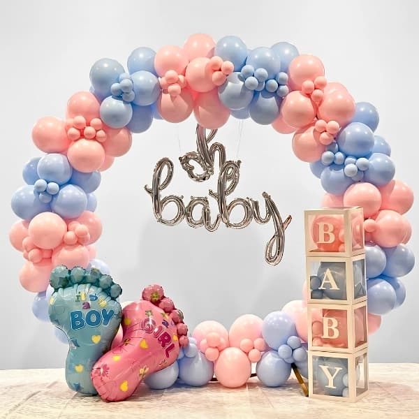 Baby Shower Balloon Ring Decoration