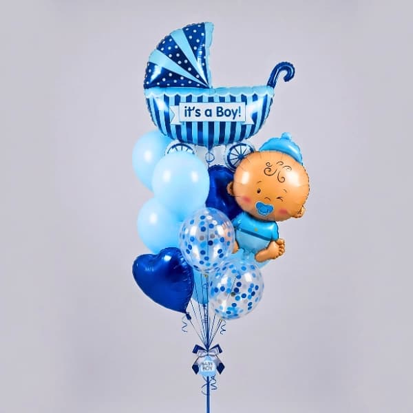 It's A Boy Welcome Balloon Bouquet