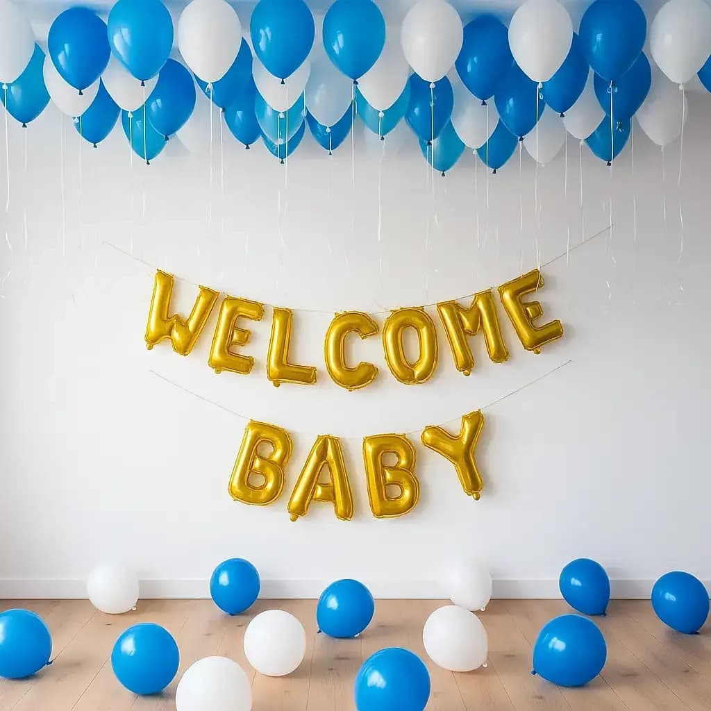 Baby Boy Theme Welcome Decor