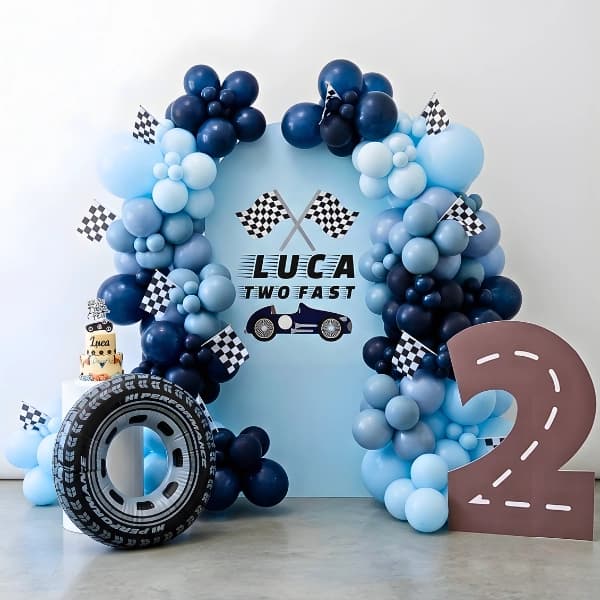 Formula Racing Pit Stop Kids Birthday Theme