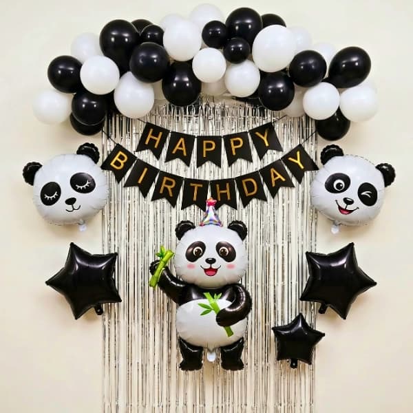 Cute Panda Theme Balloon Decor