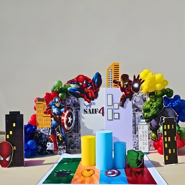 Avengers Power Squad Kids Birthday Theme