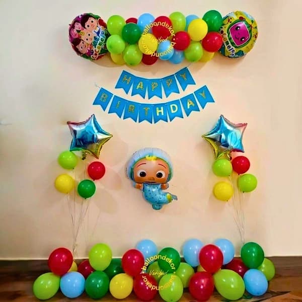 Basic Cocomelon Theme Birthday Setup