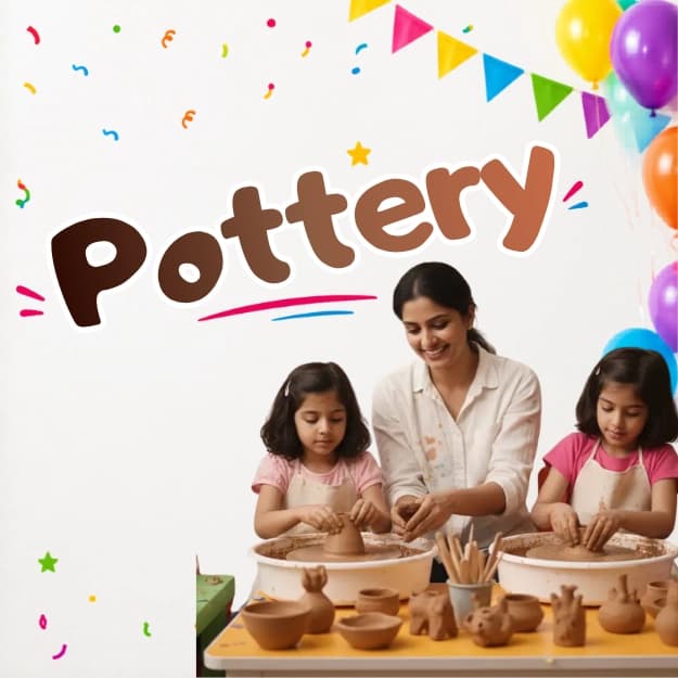 Pottery Activity for Birthday Party