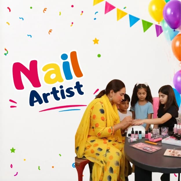 Professional Nail Artist for Kid's Birthday