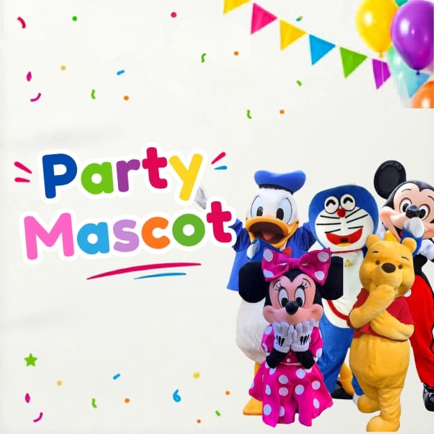 Cartoon Mascot for Kid's Birthday Party