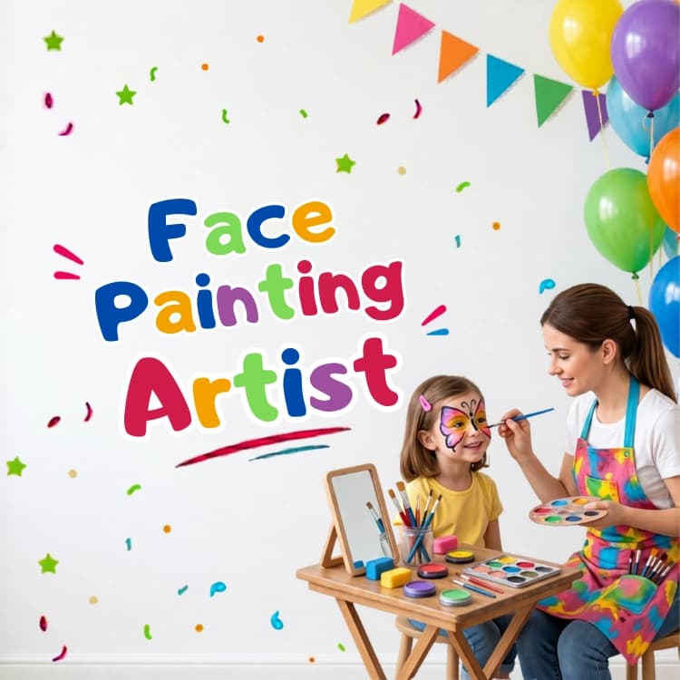 Professional Face Painter for Kids Birthday Party