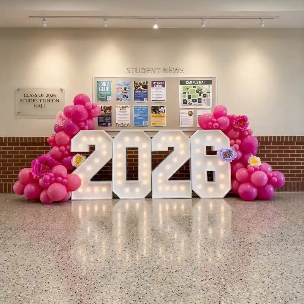Luxury Graduation Decoration with Light