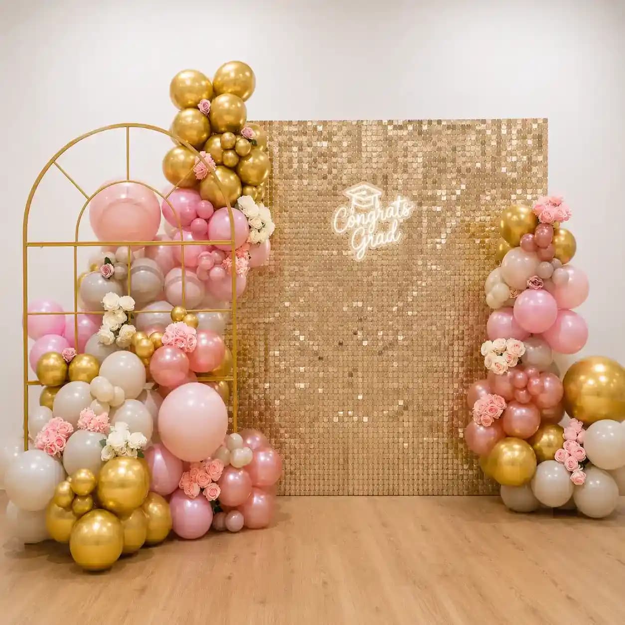 Pink and Gold Graduation Decoration