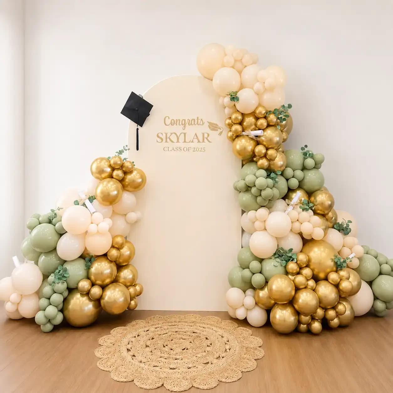 Custom Graduation Balloon Backdrop