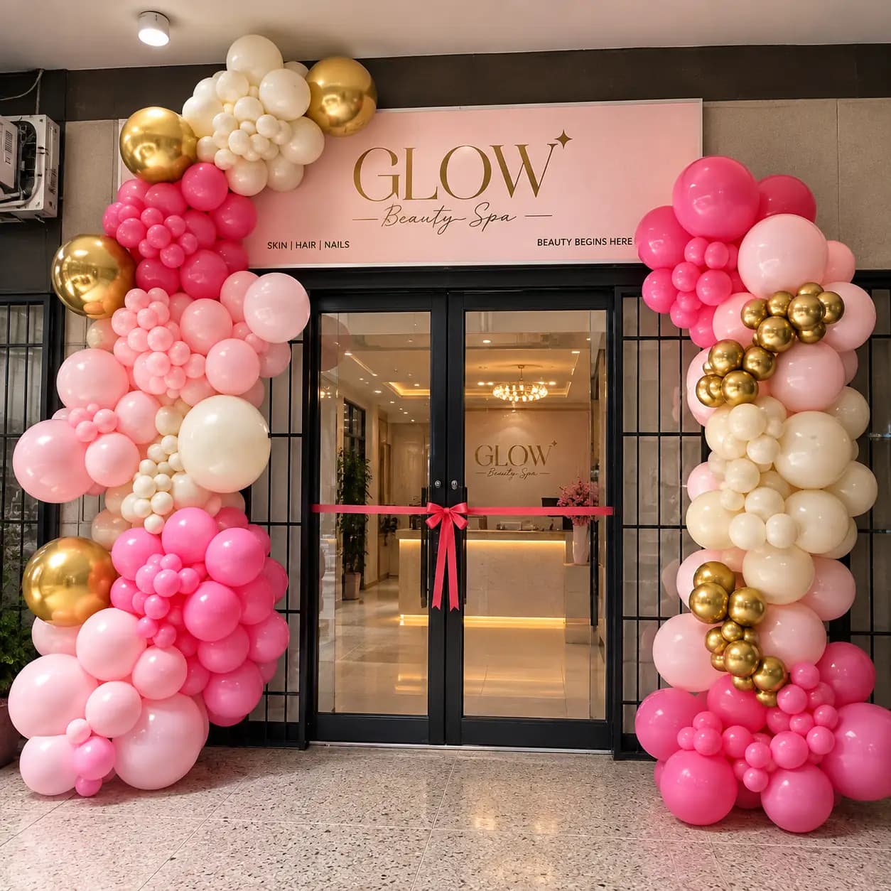 Entrance Gate Decor for Spa Opening