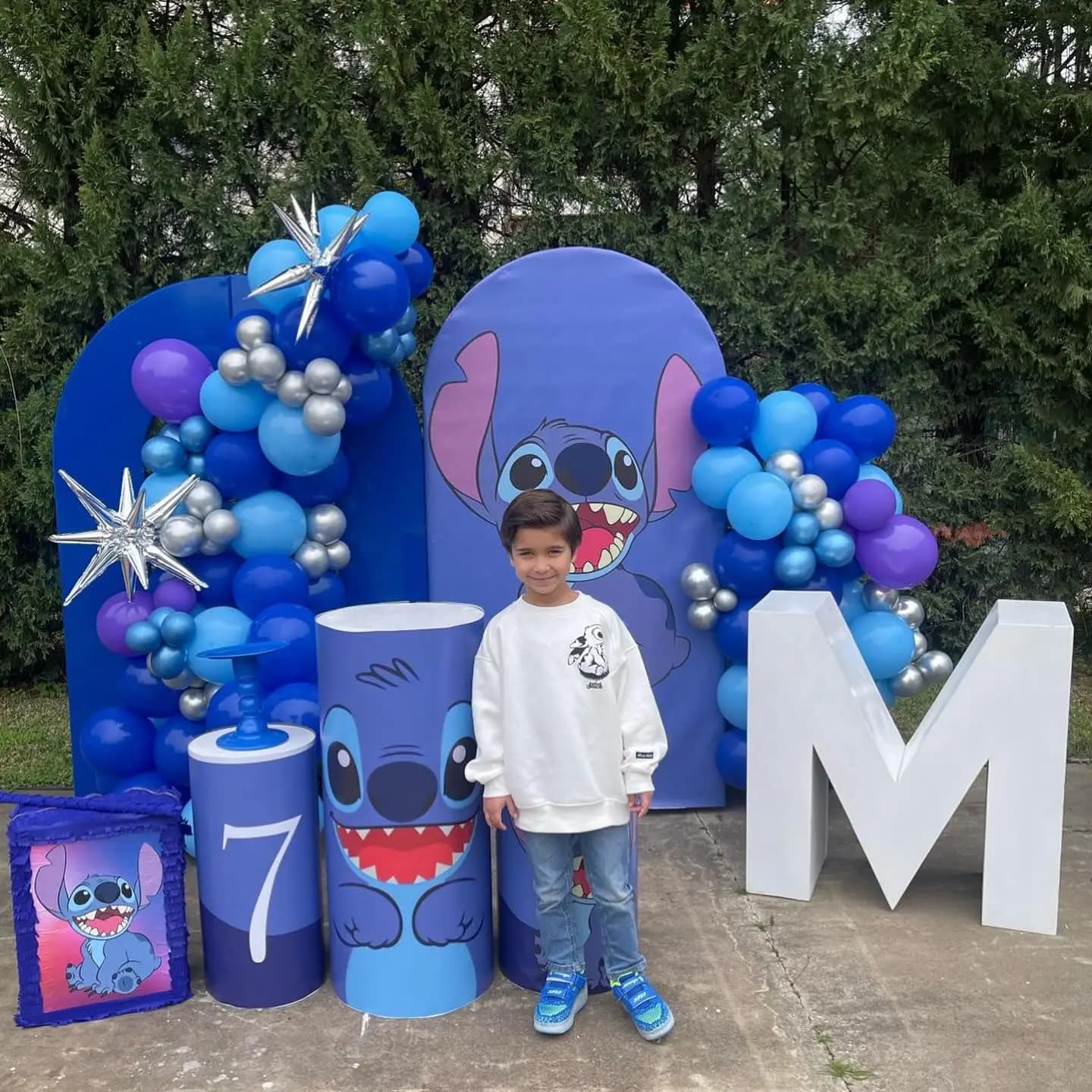 Vibrant Kids Birthday Balloon Arch in Abu Dhabi