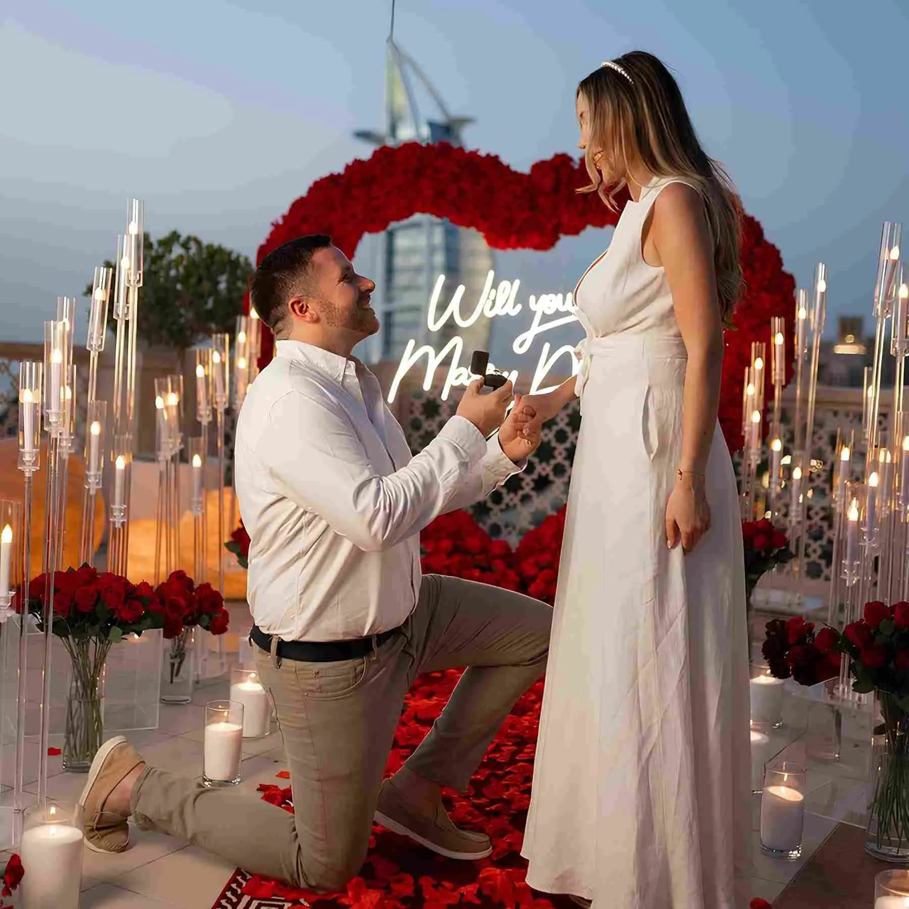 Proposal Balloon Arch with Fairy Lights in Sharjah