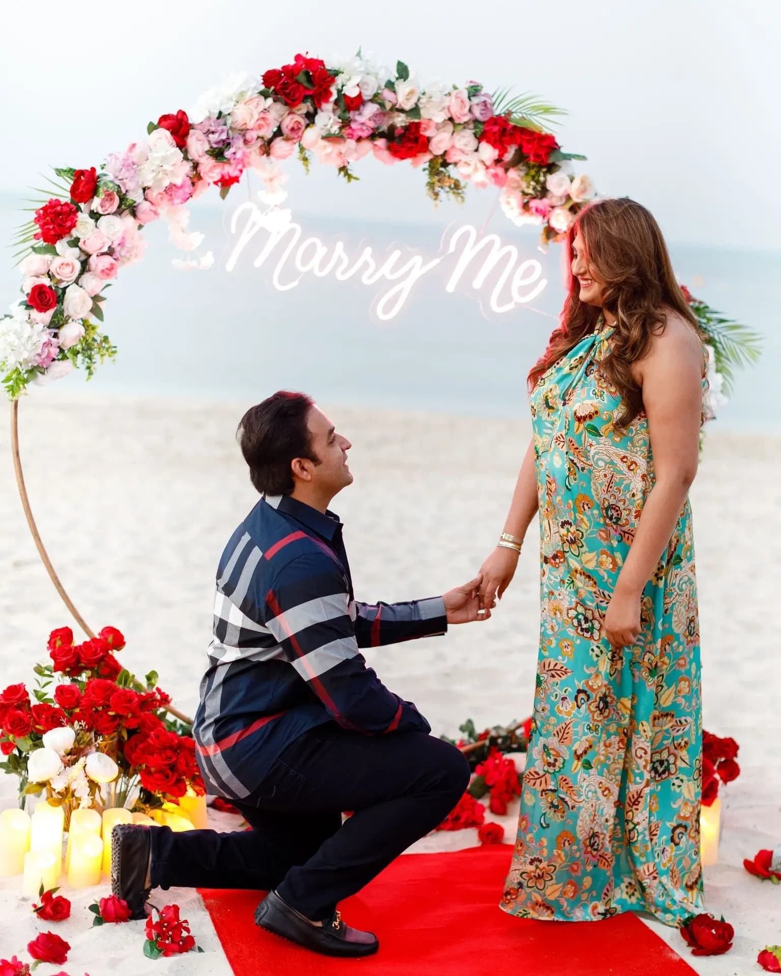 Proposal Decoration with Candles and Balloons in Abu Dhabi