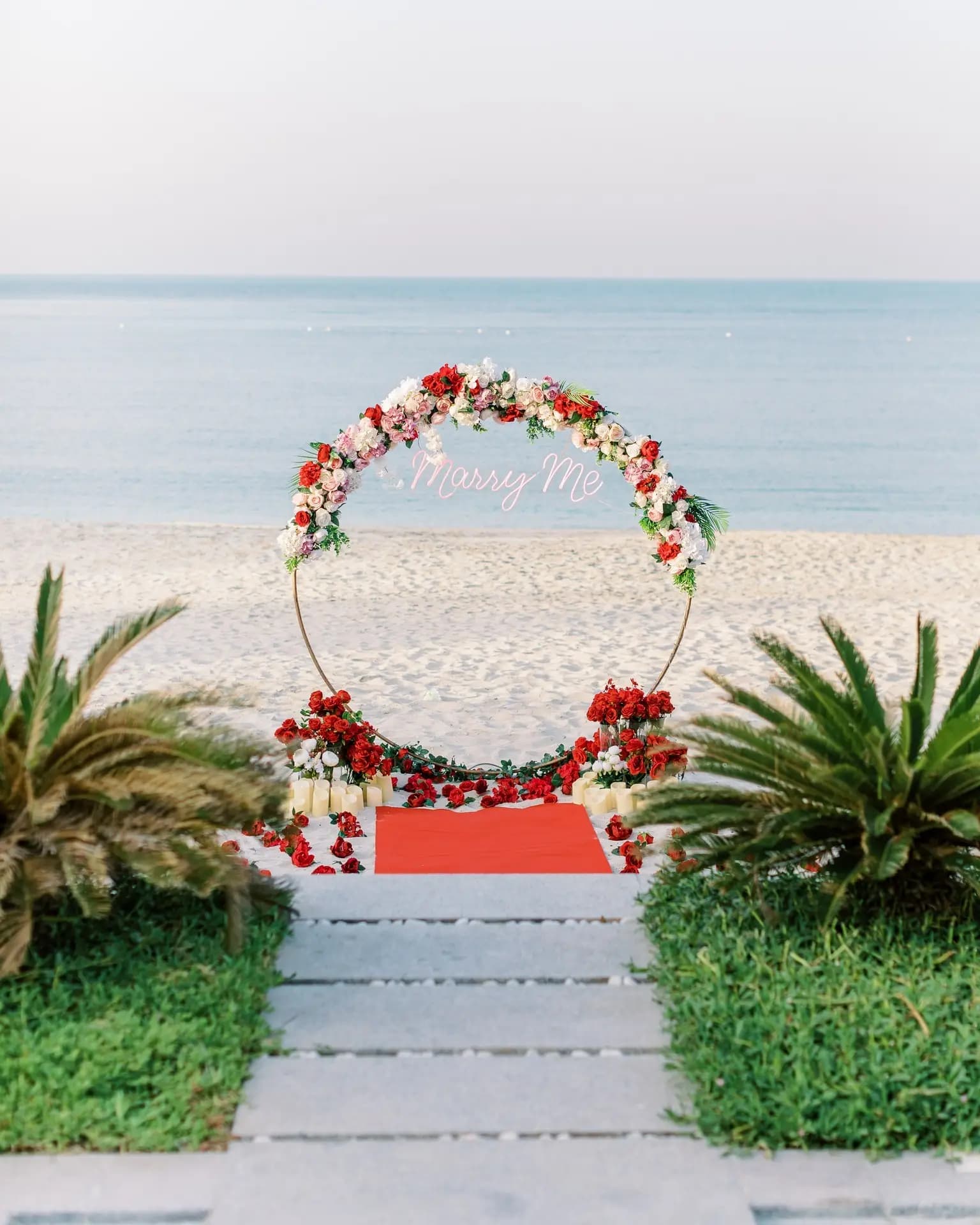 Rooftop Proposal Decoration Setup in Abu Dhabi