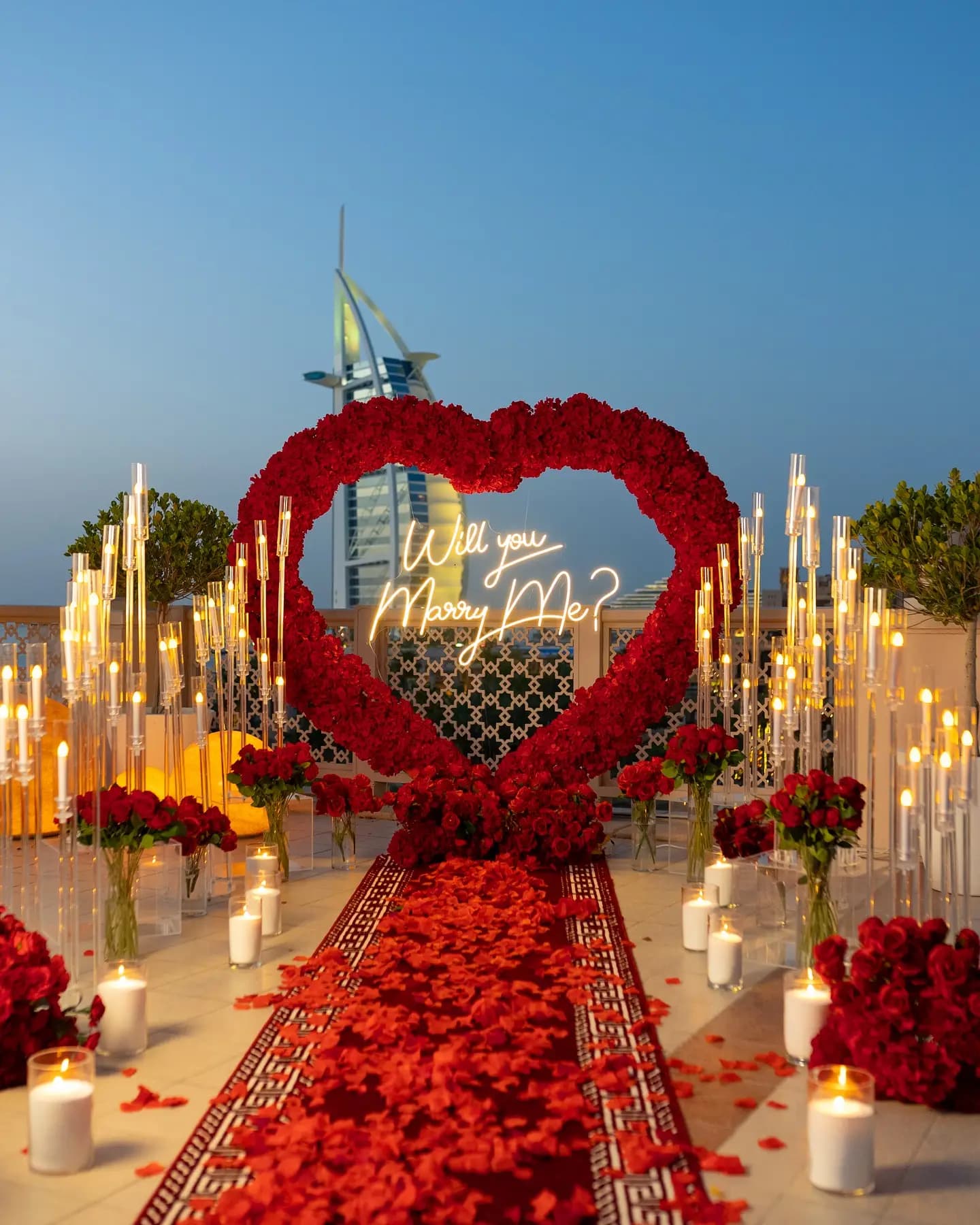 Marry Me Balloon Arch Decoration in Fujairah