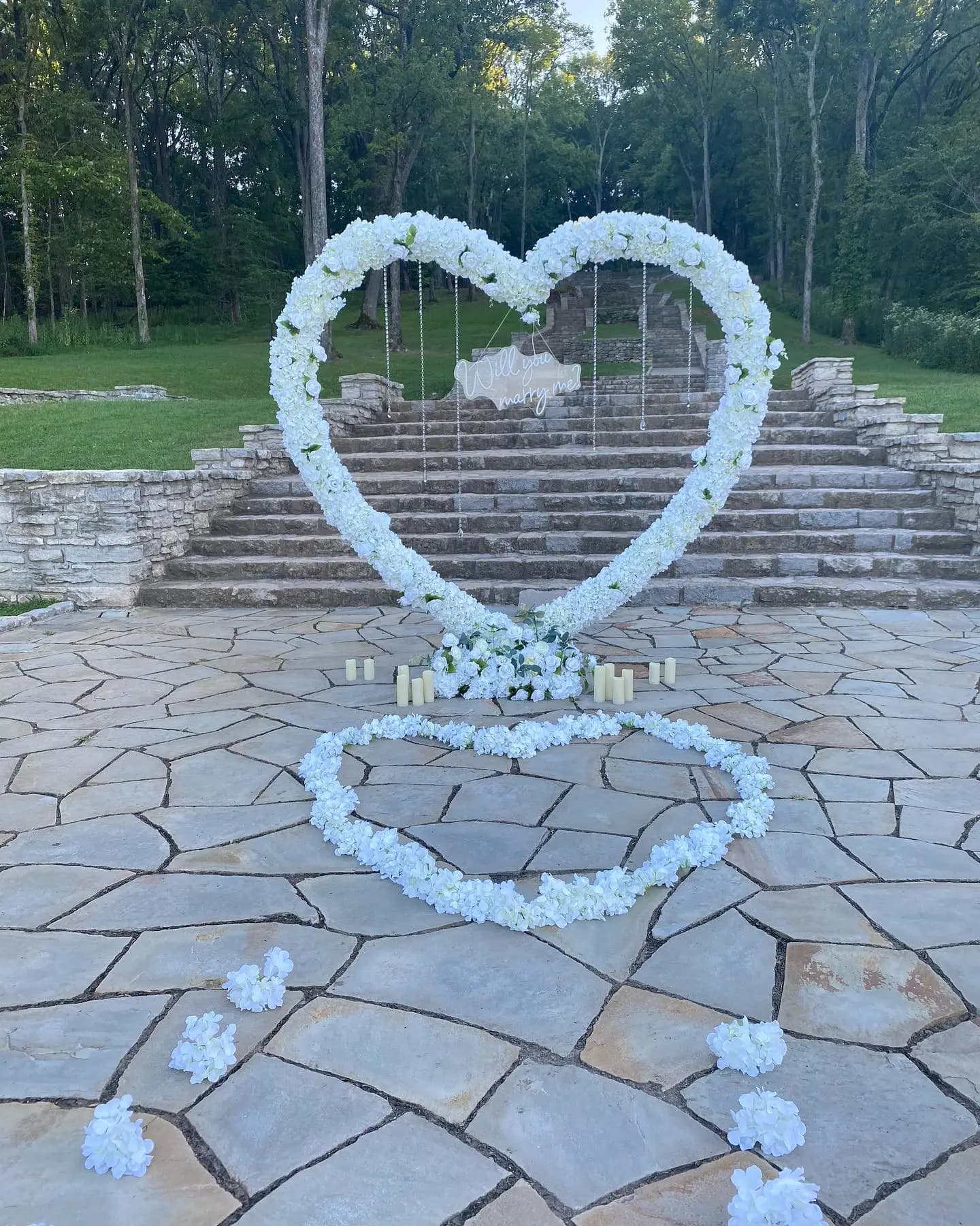 Romantic Proposal Balloon Backdrop in Ajman