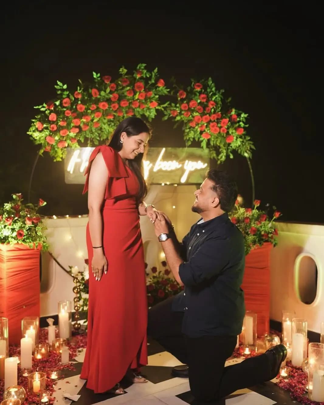 Proposal Room Styling with Balloons in Abu Dhabi