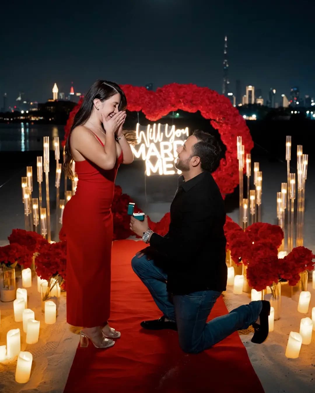Balloon Heart Proposal Decoration in Ras Al Khaimah