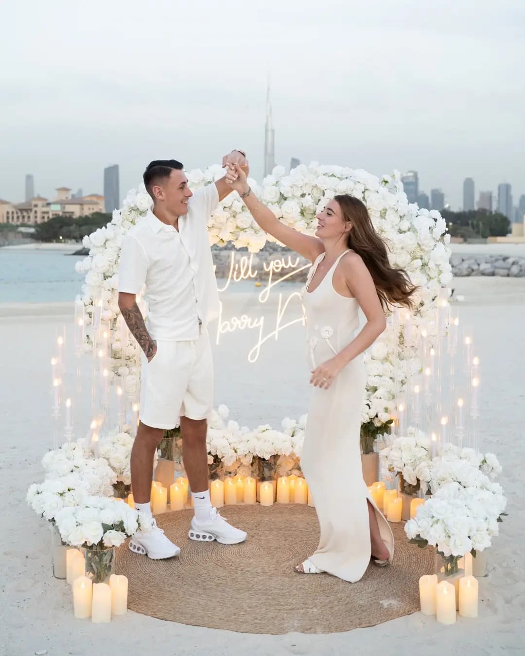 Candlelit Proposal Decoration in Dubai