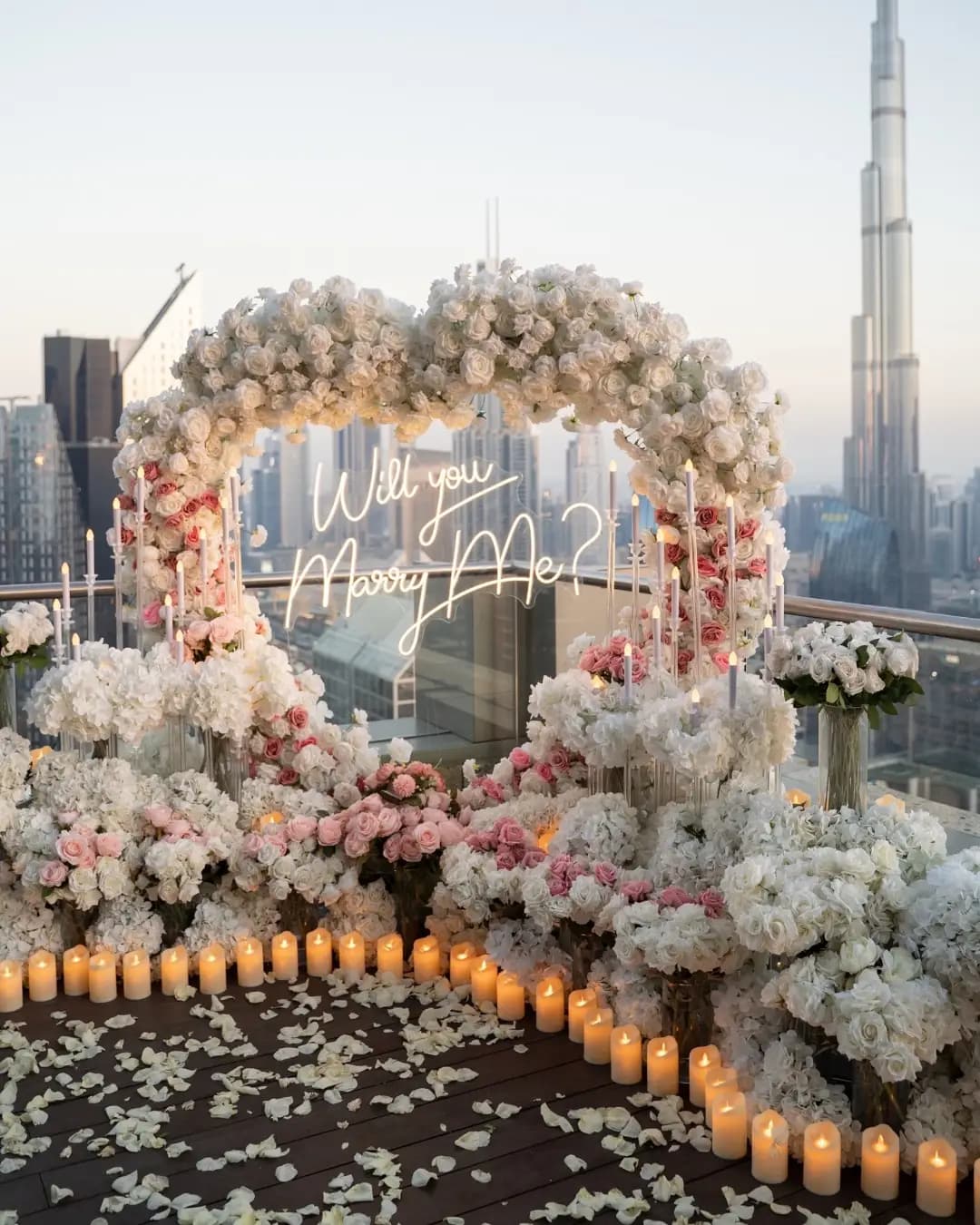 Romantic Marry Me Room Setup in Dubai