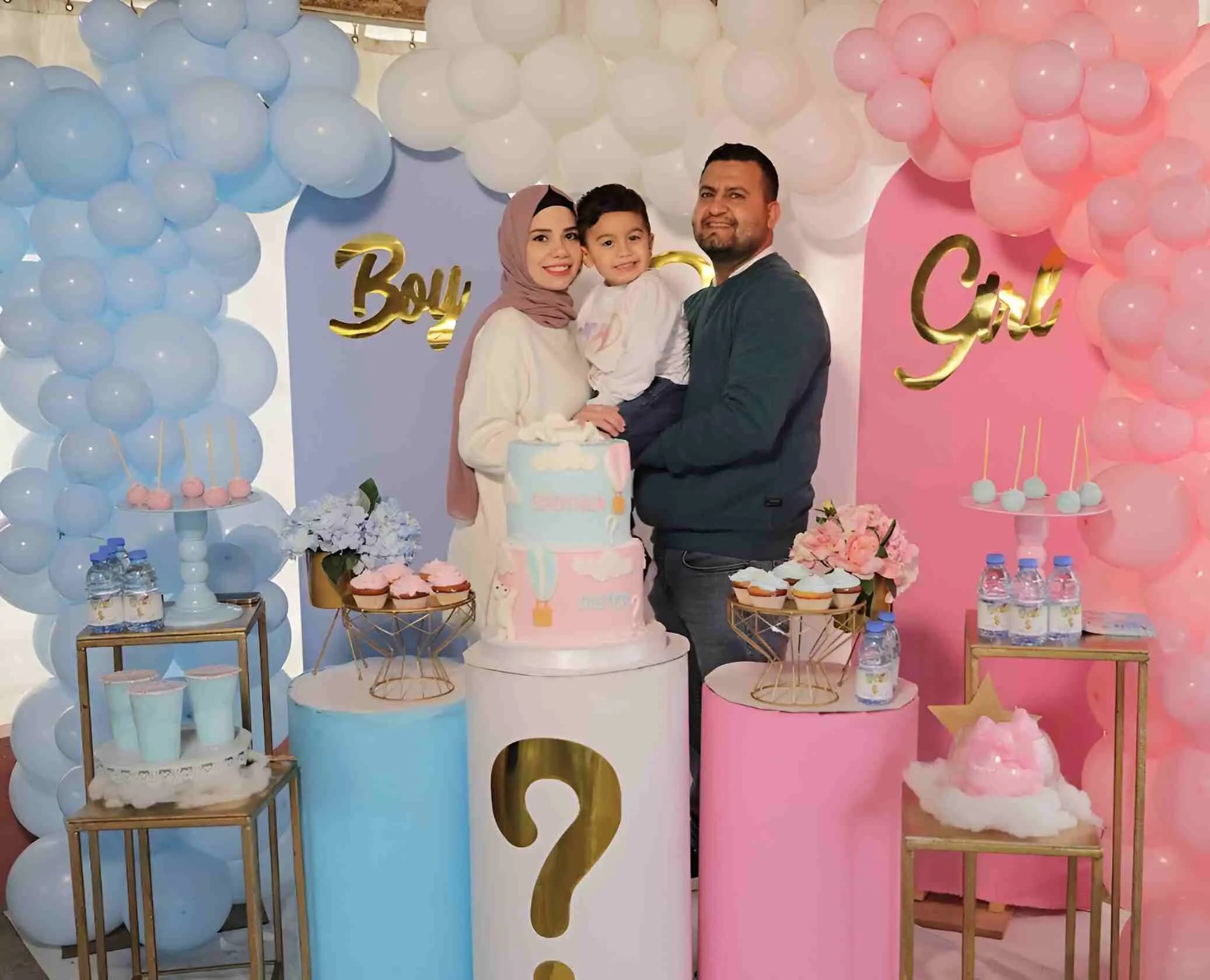 Baby Shower Balloon Garland Setup in Dubai