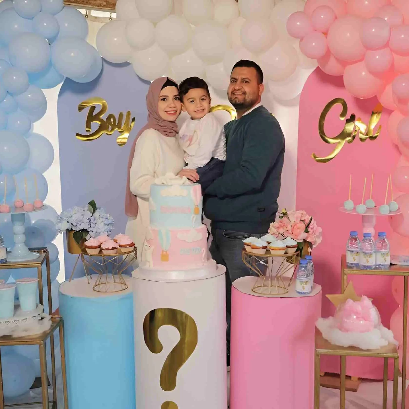 Pastel Baby Shower Balloon Arch in Dubai