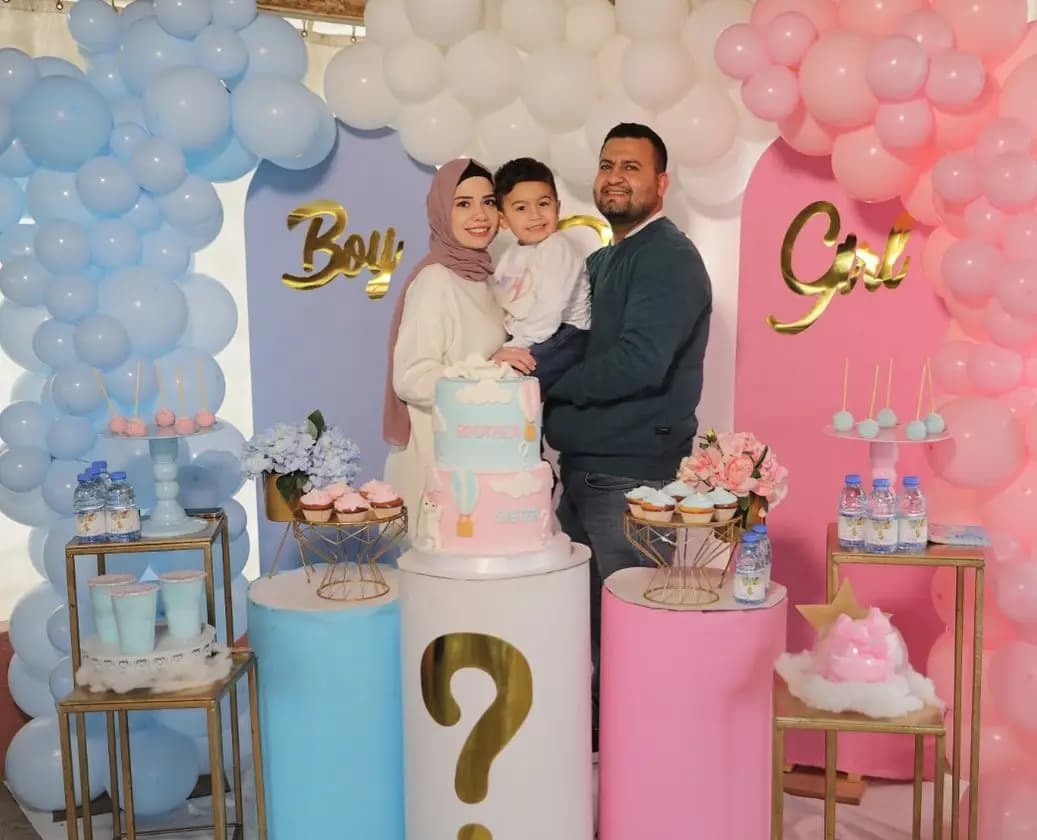 Elegant Baby Shower Backdrop Setup in Dubai