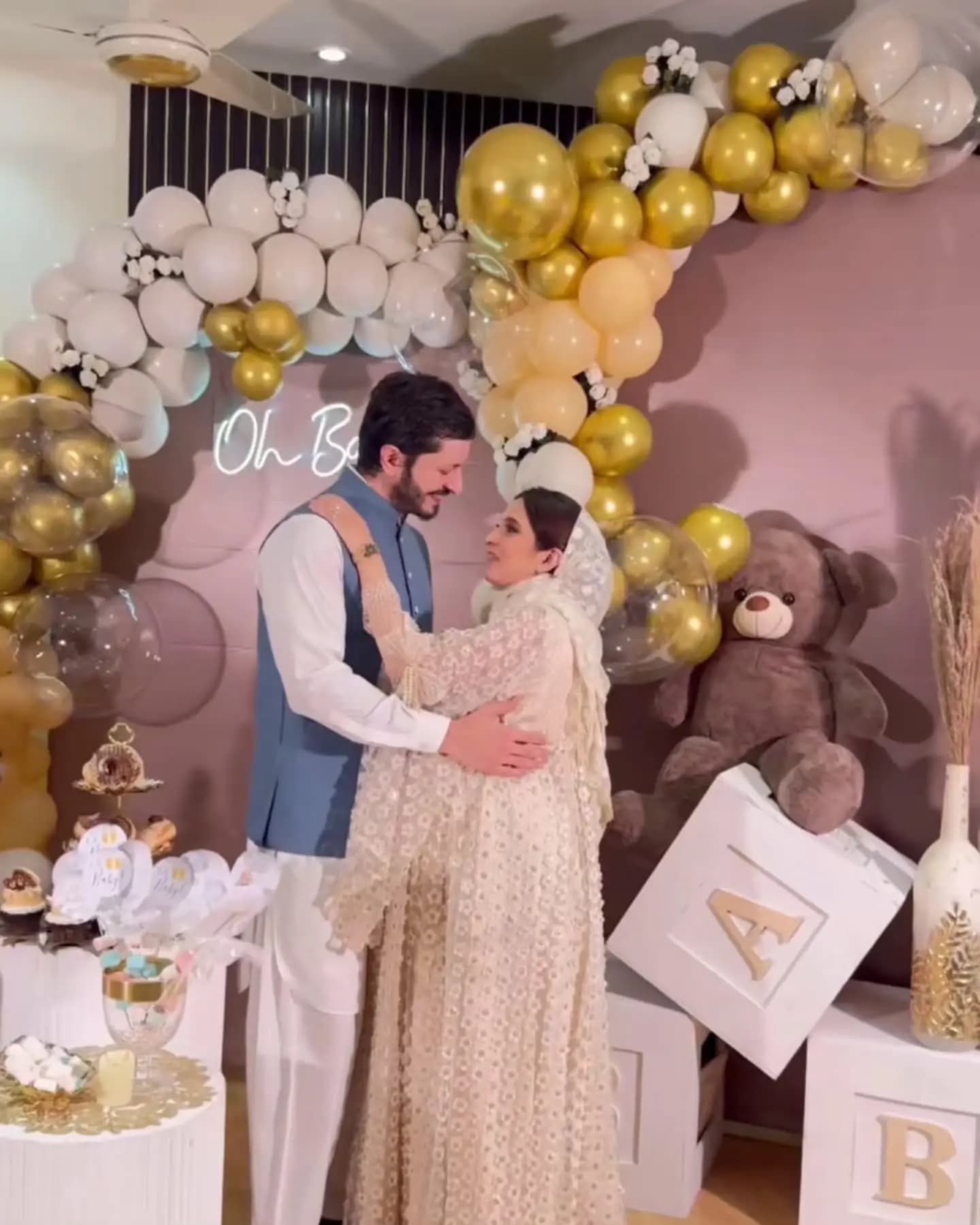 Pastel Baby Shower Balloon Arch in Fujairah